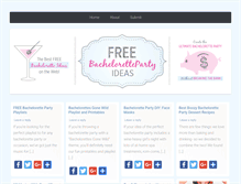 Tablet Screenshot of freebachelorettepartyideas.com